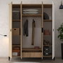 Hanah Home Neva 6404 Roble y Blanco
